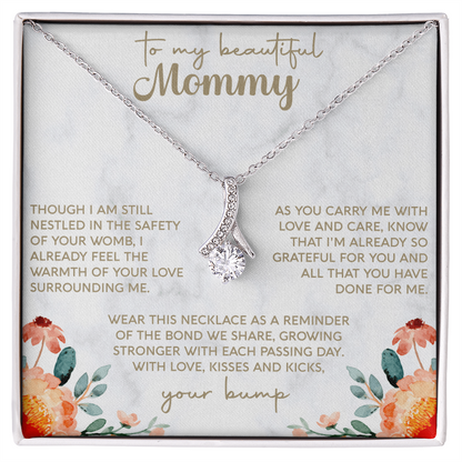 To My Beautiful Mommy Necklace,  Mother's Day Jewelry, Gift From Daughter, Mother Gift, Mum Jewelry, Present For Mommy