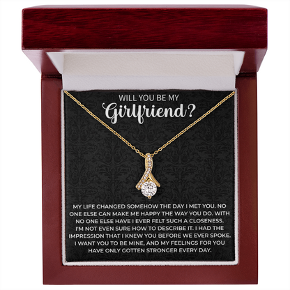 will you be my girlfriend necklace - Girlfriend Idea Gift,  Proposal Jewelry, Creative Ways To Ask A Girl Out Gift