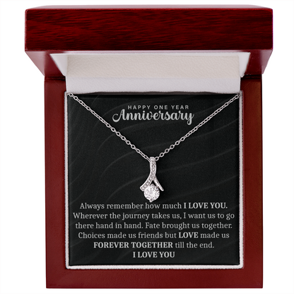 Happy One Year anniversary Alluring Beauty Necklace