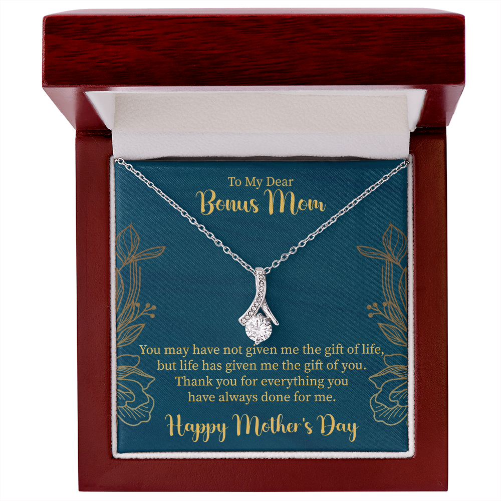 Bonus Mom Necklace Gift, Stepmother Stepmom Gift, Mother's Day Gift