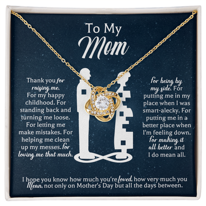 Necklace For Mom: To My Mom Presents, Mother's Day Birthday Gift Ideas From Daughter & Son