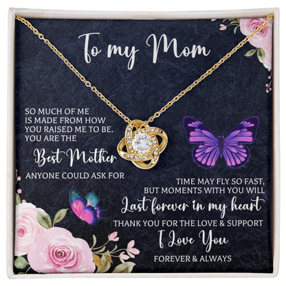 To My Mother Necklace, Mother's Day Gifts for Mom, Necklace for Mom from Son, Daughter, Birthday Gifts, Wedding Gifts for Mom