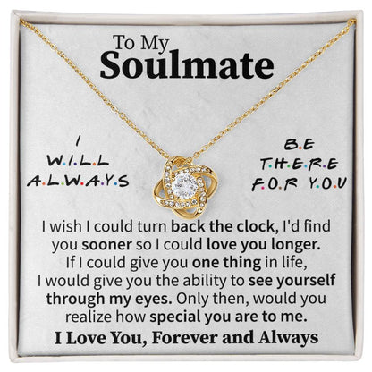Soulmate Love Knot Necklace – Perfect Gift for Your Soulmate