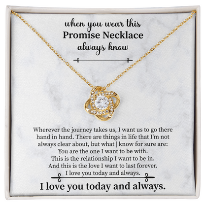Promise Necklace for Girlfriend from Boyfriend, For Couples, Promise Necklace
