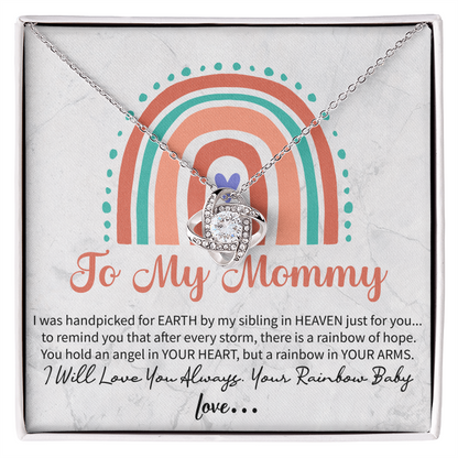 To my mommy Love Knot Necklace