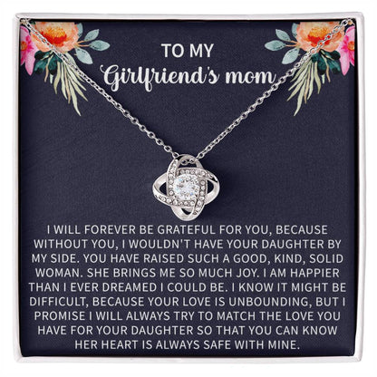 Girlfriend's Mom Necklace, Gifts for My Girlfriends Mom,  Mother's Day Jewelry Birthday Gift