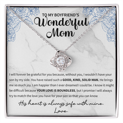 To my boyfriend's wonderful mom Love Knot Necklace