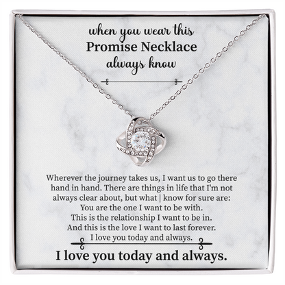 Promise Necklace for Girlfriend from Boyfriend, For Couples, Promise Necklace