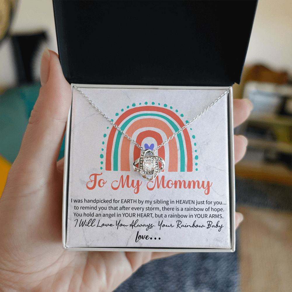 To my mommy Love Knot Necklace