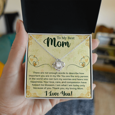 Necklace For Mom: To My Mom Presents, Mother's Day Birthday Gift Ideas From Daughter & Son