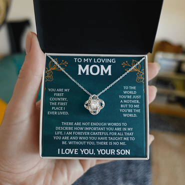 To My Mom Necklace, Mom Birthday Gift, Mother's Day Gifts from Daughter