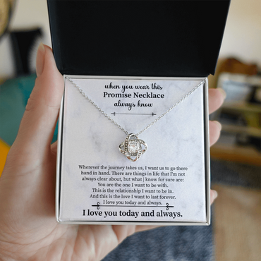 Promise Necklace for Girlfriend from Boyfriend, For Couples, Promise Necklace