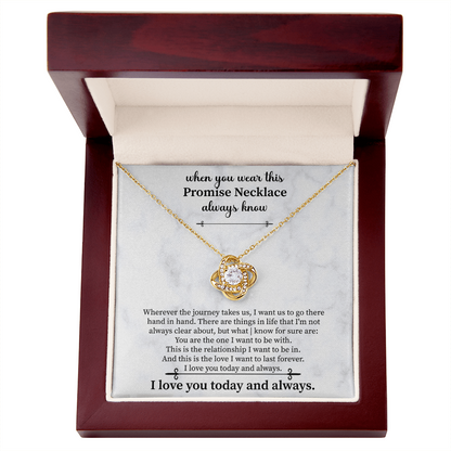 Promise Necklace for Girlfriend from Boyfriend, For Couples, Promise Necklace