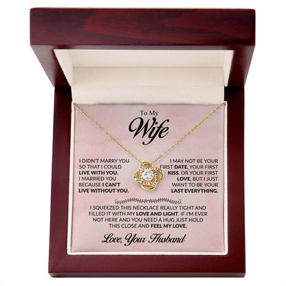 To My Beloved Wife - Heartfelt Love Necklace, Gift of Devotion & Forever Bond