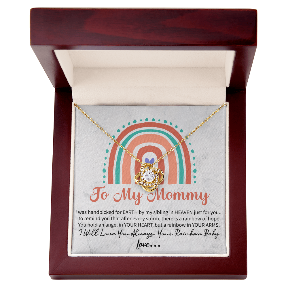 To my mommy Love Knot Necklace
