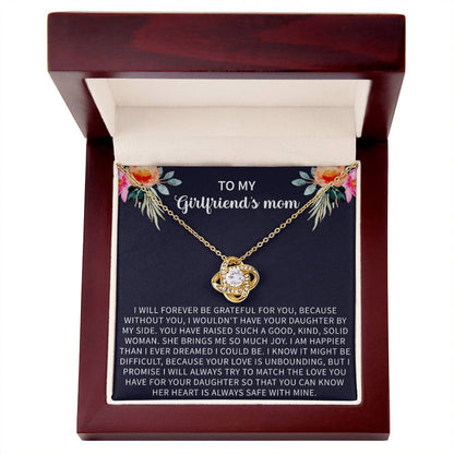 Girlfriend's Mom Necklace, Gifts for My Girlfriends Mom,  Mother's Day Jewelry Birthday Gift