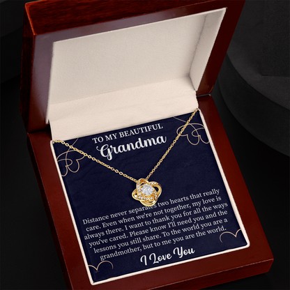 Gift Grandmother Necklace, To My Beautiful Grandma Necklace, Gift For Grandma Grandmother