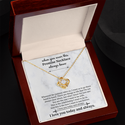 Promise Necklace for Girlfriend from Boyfriend, For Couples, Promise Necklace