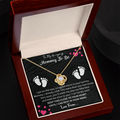 Mommy-to-Be Love Knot Necklace – MD103