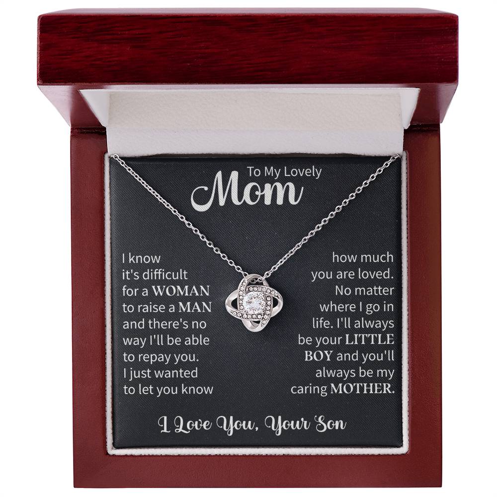 To my mom Love Knot Necklace
