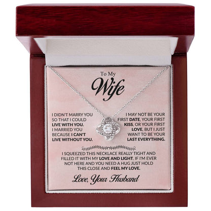 To My Beloved Wife - Heartfelt Love Necklace, Gift of Devotion & Forever Bond