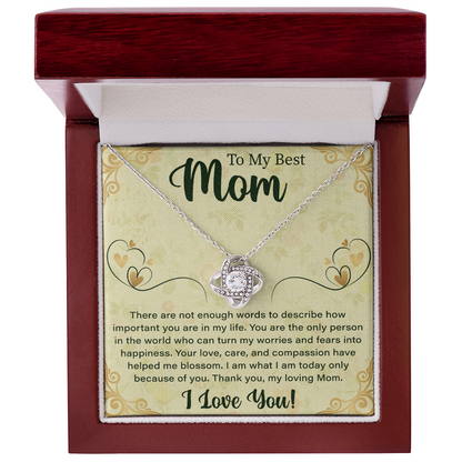 Necklace For Mom: To My Mom Presents, Mother's Day Birthday Gift Ideas From Daughter & Son