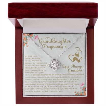 Granddaughter Pregnancy Gift For Granddaughter Baby Shower Gift For Mom To Be Gift For Expecting Mom Gift Pregnant Granddaughter Message Card Jewelry