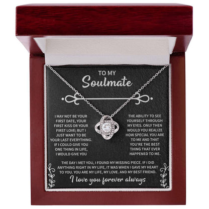 To My Soulmate Necklace, Soul Mate Necklace For Women, Beautiful Soulmates Jewelry For Her, Wedding Anniversary