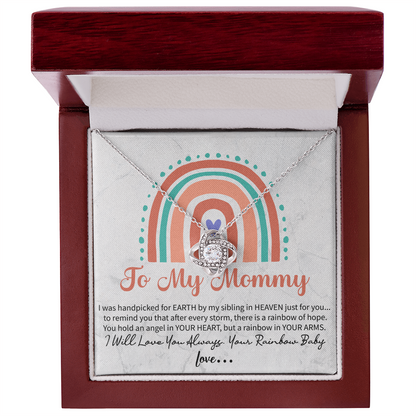 To my mommy Love Knot Necklace