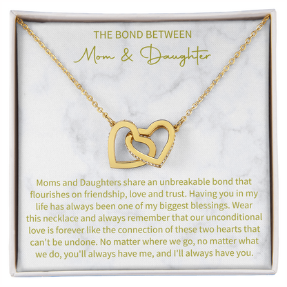 The bond between mom and daughter necklace, Daughter Necklace, Mother Daughter Keepsake, Mother And Daughter Gift, Mother To Daughter Gift, Mother Daughter Charm