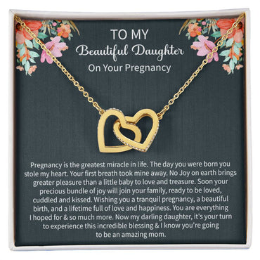 Pregnancy Gift for Daughter – First Baby Necklace from Mother, Baby Shower & New Mom Gift