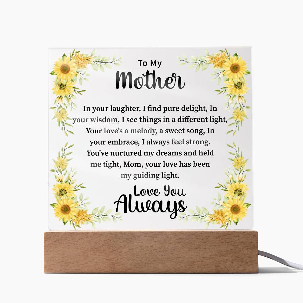 mother Acrylic Square Plaque