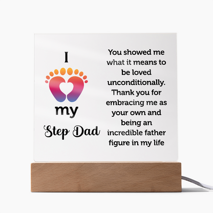 Step Dad Acrylic Square Plaque