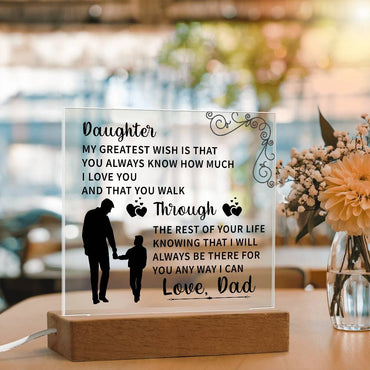 Daughter Acrylic Square Plaque