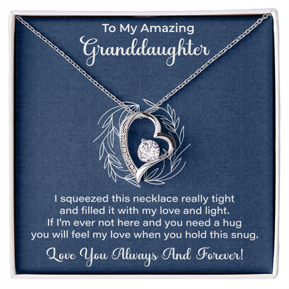Granddaughter Necklace - Gift from Grandma, Grandpa - Christmas, Birthday, Graduation, Valentines Gifts