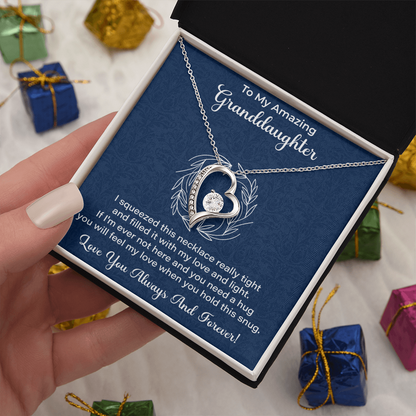 Granddaughter Necklace - Gift from Grandma, Grandpa - Christmas, Birthday, Graduation, Valentines Gifts