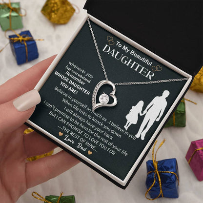 Special To My Daughter Necklace From Mom,  Beautiful Birthday Gift, Mother Daughter Necklace