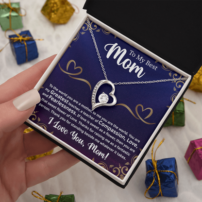 To My Mom Necklace From Son Gifts For Mom From Son - Necklace For Mother From Son, Jewelry Gifts for Mother s Day, Christmas Gift Ideas for Mom