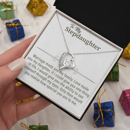 To my Stepdaughter Forever Love Necklace