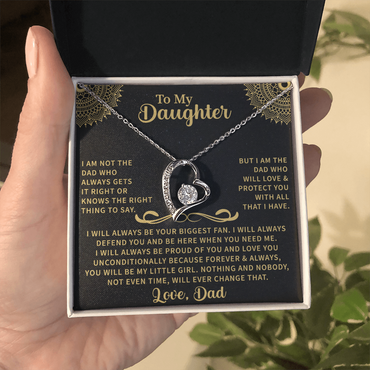 To my Daughter Forever Love Necklace