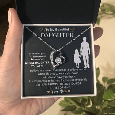 Special To My Daughter Necklace From Mom,  Beautiful Birthday Gift, Mother Daughter Necklace