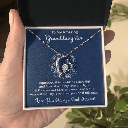 Granddaughter Necklace - Gift from Grandma, Grandpa - Christmas, Birthday, Graduation, Valentines Gifts
