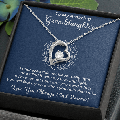 Granddaughter Necklace - Gift from Grandma, Grandpa - Christmas, Birthday, Graduation, Valentines Gifts