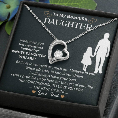 Special To My Daughter Necklace From Mom,  Beautiful Birthday Gift, Mother Daughter Necklace