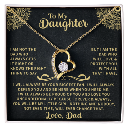 To my Daughter Forever Love Necklace