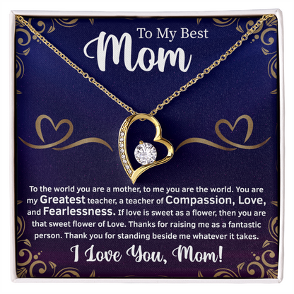 To My Mom Necklace From Son Gifts For Mom From Son - Necklace For Mother From Son, Jewelry Gifts for Mother s Day, Christmas Gift Ideas for Mom
