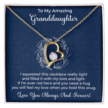 Granddaughter Necklace - Gift from Grandma, Grandpa - Christmas, Birthday, Graduation, Valentines Gifts