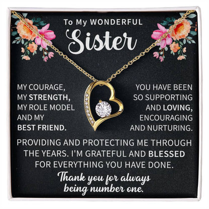 Sister Forever Love Necklace - gifts for sister