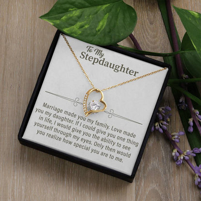 To my Stepdaughter Forever Love Necklace