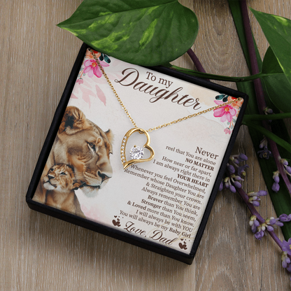 To My Daughter Graduation Gift, Forever Love Necklace for Daughter, Wedding Gift from Parents, Daughter Birthday Present, Soul Daughter Jewelry